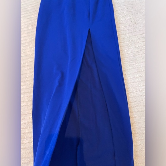 WORN ONCE Hello Molly blue corset dress with a high slit - Picture 5 of 6